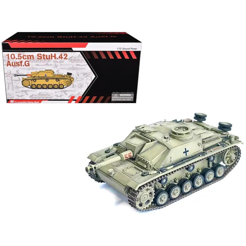 Germany 10.5Cm Stuh.42 Ausf. G Tank "Panzer Regiment Hermann Goring Italy" (1944) "Neo Dragon Armor" Series 1/72 Plastic Model By Dragon Models 1