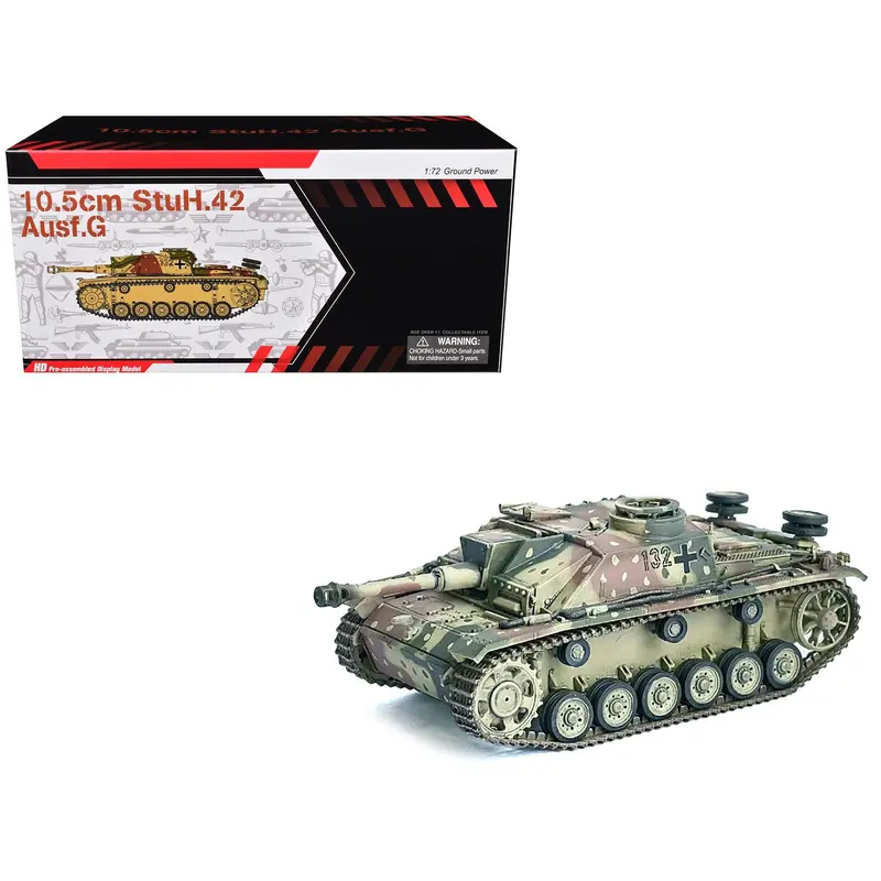 Germany 10.5Cm Stuh.42 Ausf. G Tank "Unidentified Unit Ardennes" (1944) "Neo Dragon Armor" Series 1/72 Plastic Model By Dragon Models 1
