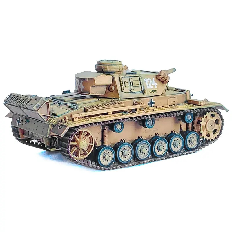 Germany Pz.Kpfw.Iii Ausf.N Dak Tank #124 "S.Pz.Abt.501 Tunisia Tiger Insignia" (1942/43) "Neo Dragon Armor" Series 1/72 Plastic Model By Dragon Models 1