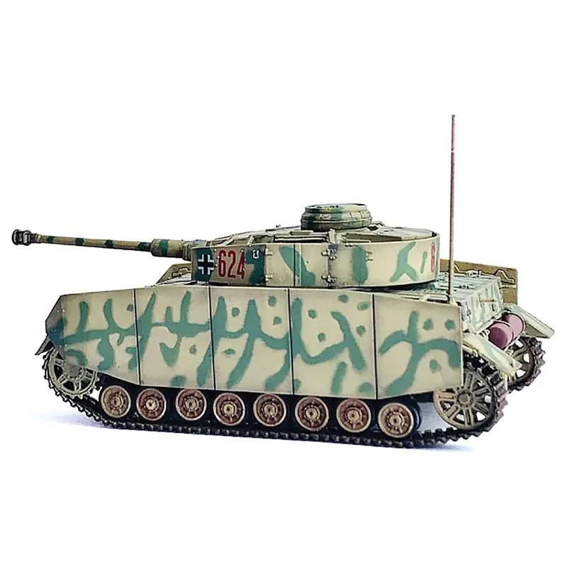 Germany Pz.Kpfw.Iv Ausf.H With Schurzen Tank #624 "3.Pz.Div. Ukraine" (1943) "Neo Dragon Armor" Series 1/72 Plastic Model By Dragon Models 1