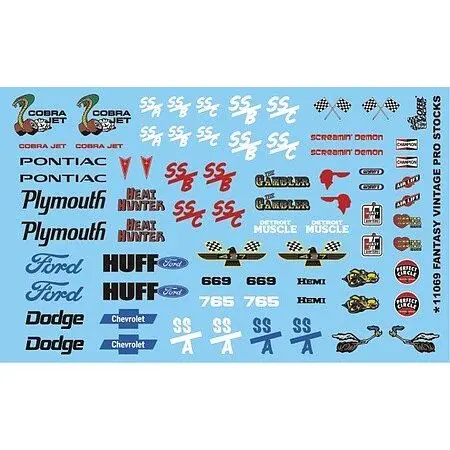 Gofer Racing 11069 Fantasy Vintage Pro Stocks Decal 1