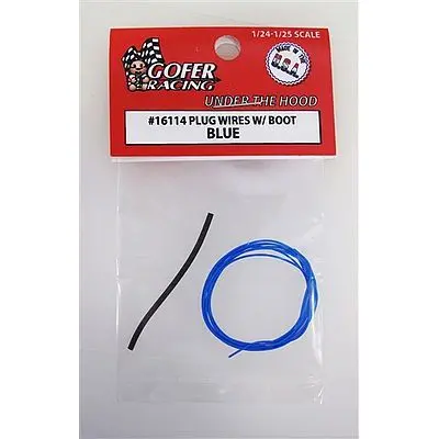 Gofer Racing Plug Wires With Boot - Blue 1