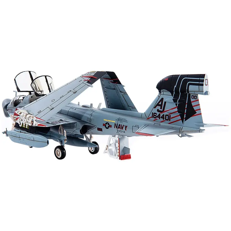 Grumman Ea-6B Prowler War Plane "U.S. Navy Vaq-141 Shadowhawks Uss Theodore Roosevelt" (2007) 1/72 Diecast Model By Jc Wings 1