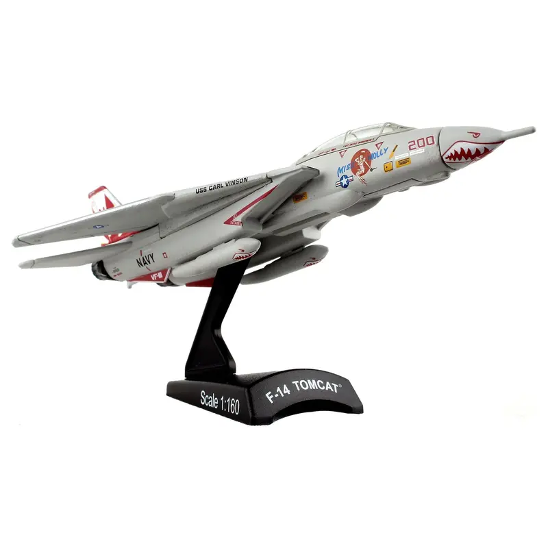 Grumman F-14 Tomcat Fighter Aircraft Vf-111 Sundowners "Miss Molly" United States Navy  1/160 Diecast Model Airplane By Postage Stamp 1