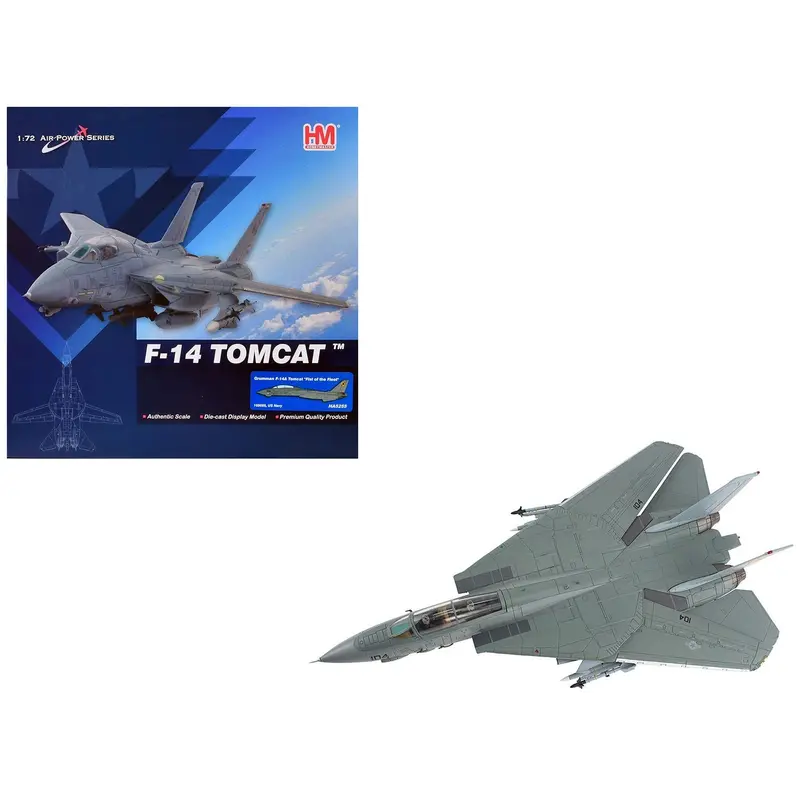 Grumman F-14A Tomcat Fighter Aircraft "Fist Of The Fleet" United States Navy "Air Power Series" 1/72 Diecast Model By Hobby Master 1