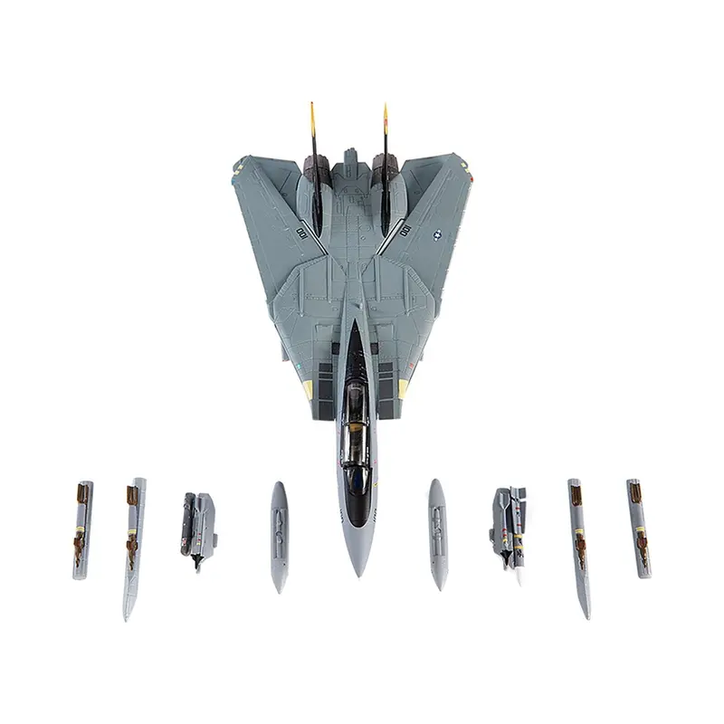 Grumman F-14D Tomcat Fighter Aircraft "Vf-31 Tomcatters Uss Theodore Roosevelt The Last Flight" (2006) United States Navy 1/144 Diecast Model By Jc Wings 1