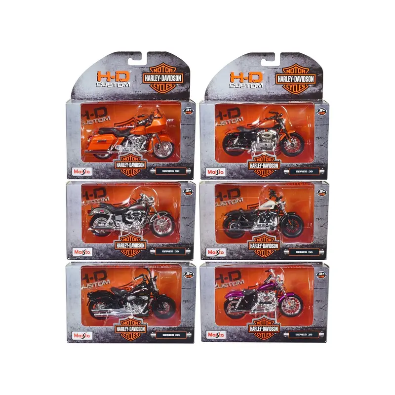 Harley-Davidson Motorcycles 6 Piece Set Series 38 (Version 2) 1/18 Diecast Models By Maisto 1