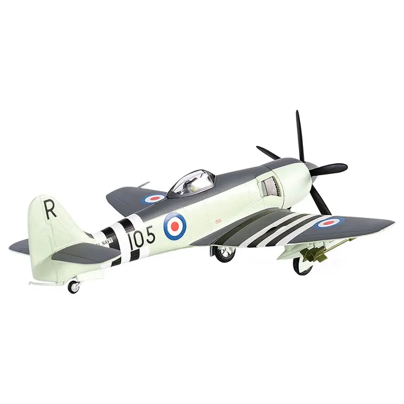 Hawker Sea Fury Fb Mk. Ii Fighter Aircraft "Royal Navy No. 804 Squadron Faa Hms Glory Korean War" (1951) 1/72 Diecast Model By Jc Wings 1