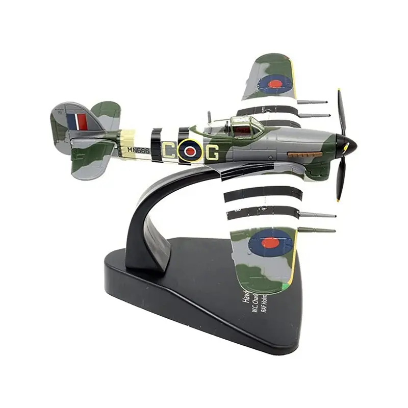 Hawker Typhoon 1B War Plane W.C. Charles Green 121 Squadron Raf Holmsley South (June 1944) "Oxford Aviation" Series 1/72 Diecast Model Airplane By Oxford Diecast 1