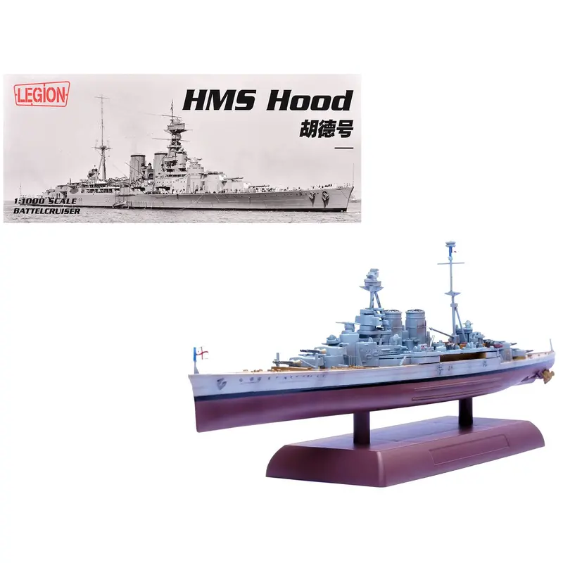 Hms Hood Battlecruiser "British Royal Navy" 1/1000 Diecast Model By Legion 1