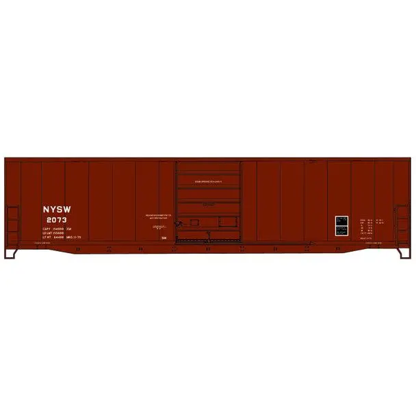 Ho Nys&W 50' Steel Boxcar 1