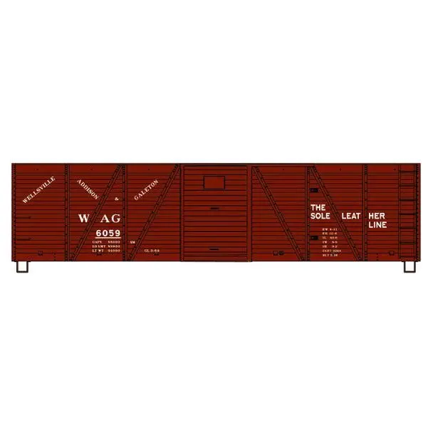 Ho Wag 40'Wood Boxcar Sin 1