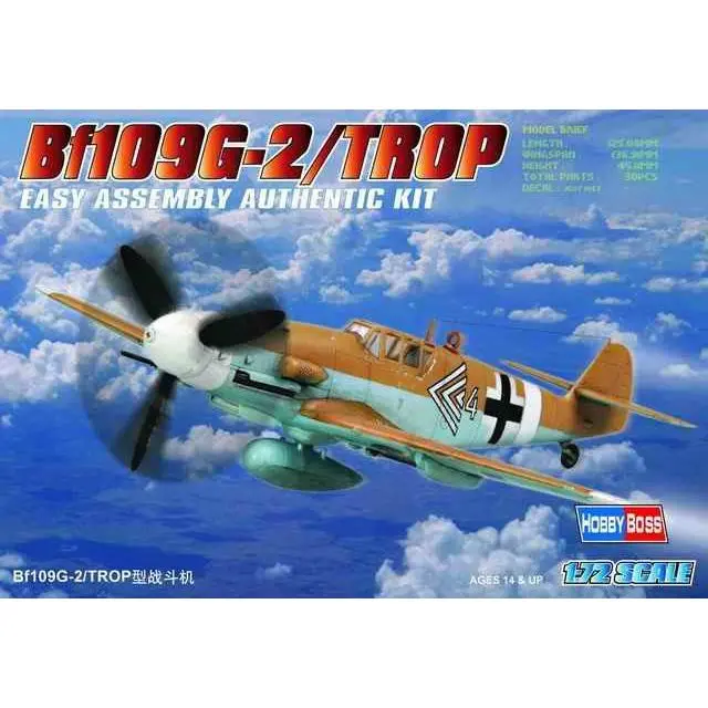 Hobby Boss 1/72 Bf-109G-2 Tropical Kit 1