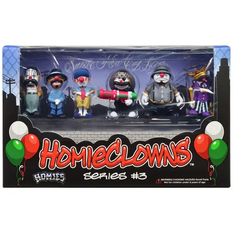 "Homieclowns" Series 3 2-Inch Figures Set Of 6 Pieces By Homies 1