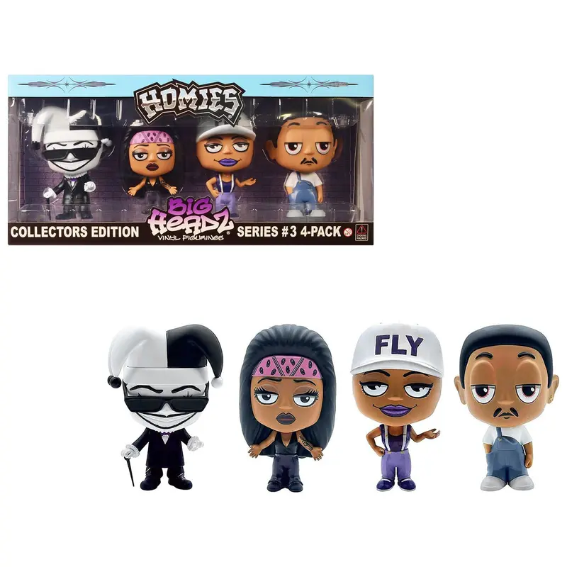 "Homies Big Headz" Series 3 Collector's Edition 4-Pack Of Figures By Homies 1