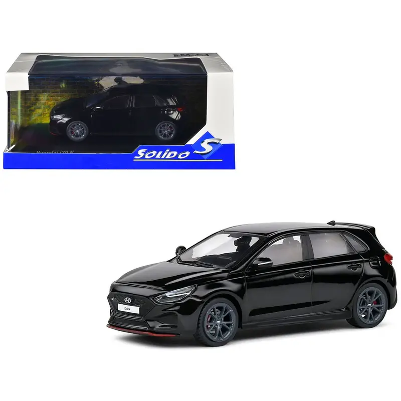 Hyundai I30 N Phantom Black 1/43 Diecast Model Car By Solido 1