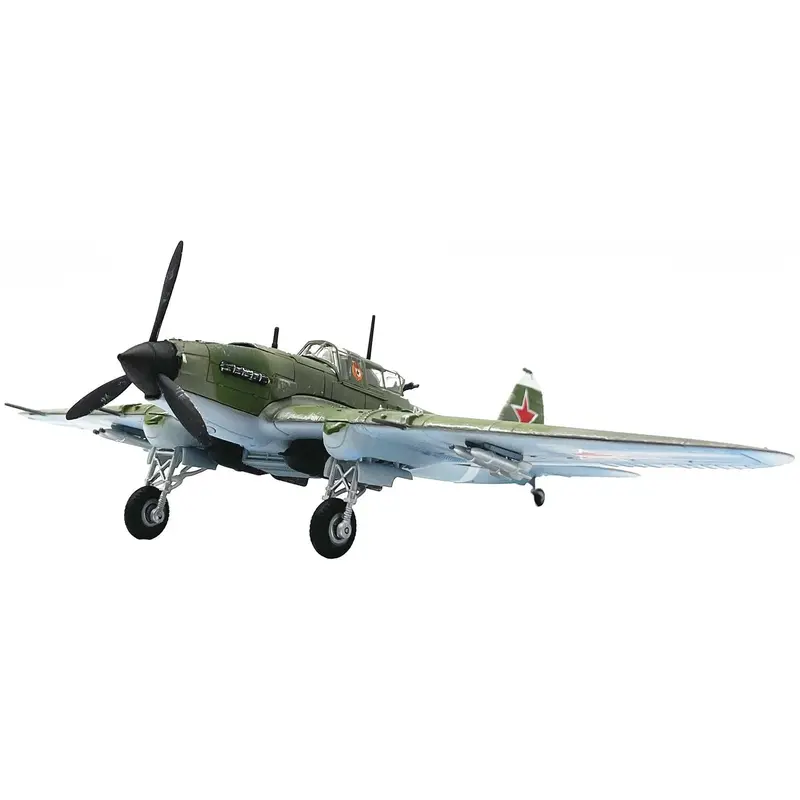 Ilyushin Il-2M3 Sturmovik Aircraft #100 Green Camouflage "Piloted By Vasily Emelyanenko" Soviet Air Force 1/72 Diecast Model Airplane By Legion 1