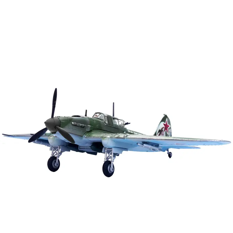Ilyushin Il-2M3 Sturmovik Aircraft Green Camouflage "Double Hero Of The Soviet Union Ivan Pavlov" Soviet Air Force 1/72 Diecast Model Airplane By Legion 1