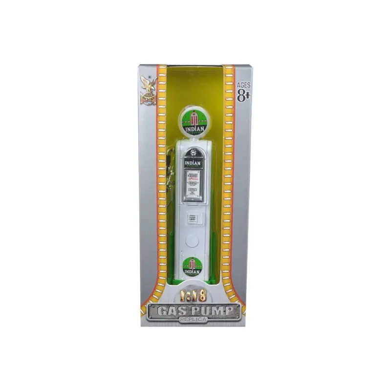 Indian Gasoline Vintage Gas Pump Digital 1/18 Diecast Replica By Road Signature 1
