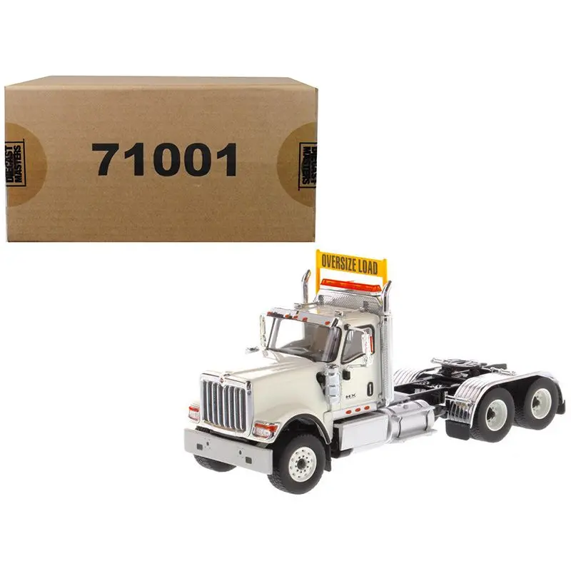 International Hx520 Day Cab Tandem Tractor White 1/50 Diecast Model By Diecast Masters 1