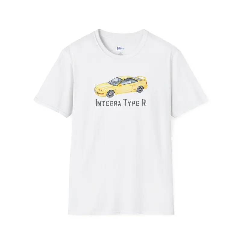 Jdm T-Shirt - 2000 Acura Integra Type R Yellow With Model Designation 6