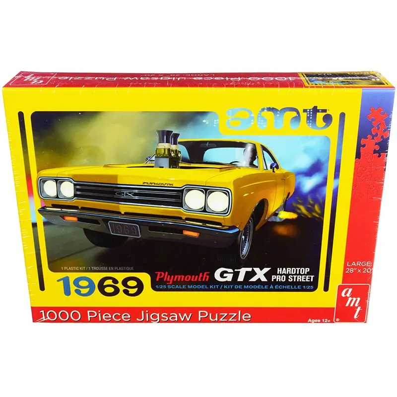 Jigsaw Puzzle 1969 Plymouth Gtx Hardtop Pro Street Model Box Puzzle (1000 Piece) By Amt 1
