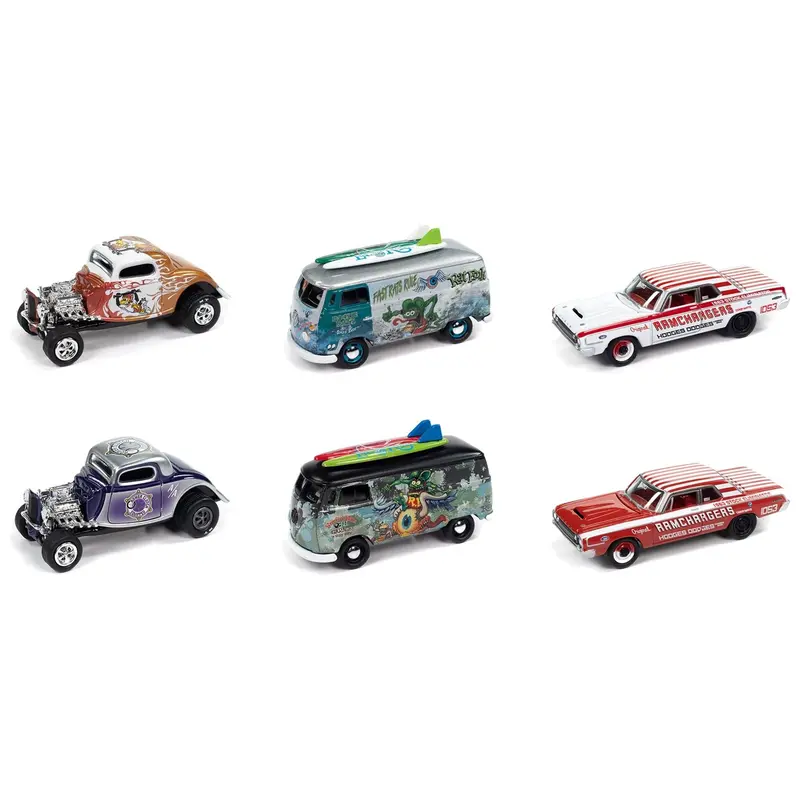 Johnny Lightning Collector's Tin 2023 Set Of 6 Cars Release 3 Limited Edition 1/64 Diecast Model Cars By Johnny Lightning 1