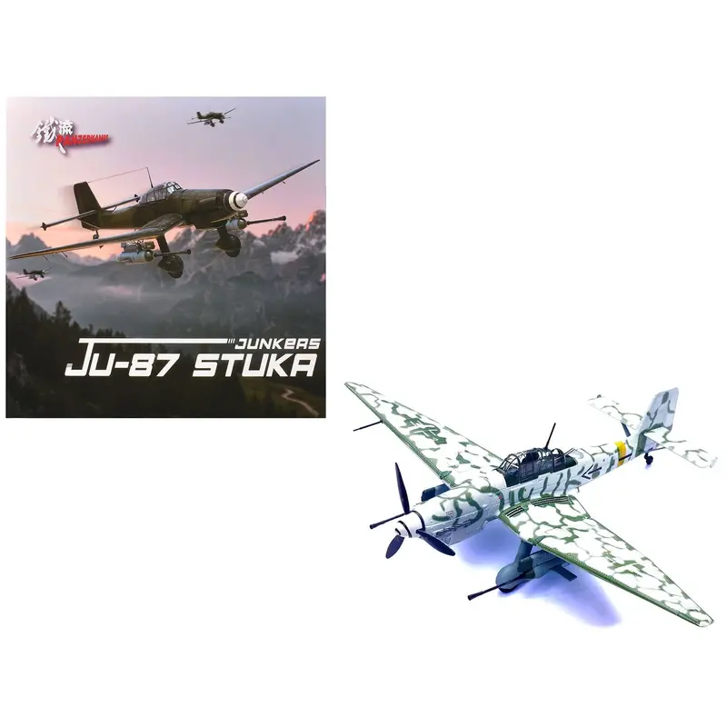 Junkers Ju 87G2 Stuka Bomber Aircraft "10.(Pz)/Sg 2 Immelmann Markisch Friedland Pomerania" (1945) German Luftwaffe "Wing" Series 1/72 Diecast Model By Panzerkampf 1