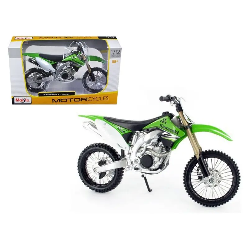 Kawasaki Kx 450F Green 1/12 Diecast Motorcycle Model By Maisto 1