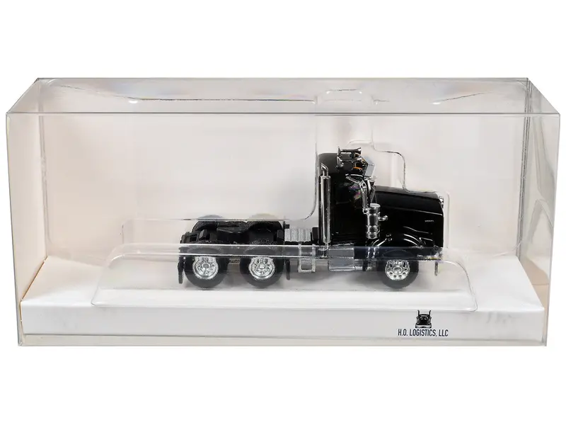 Kenworth T800 Day Cab Black 1/87 (Ho) Scale Plastic Model Car By Ho Logistics 1