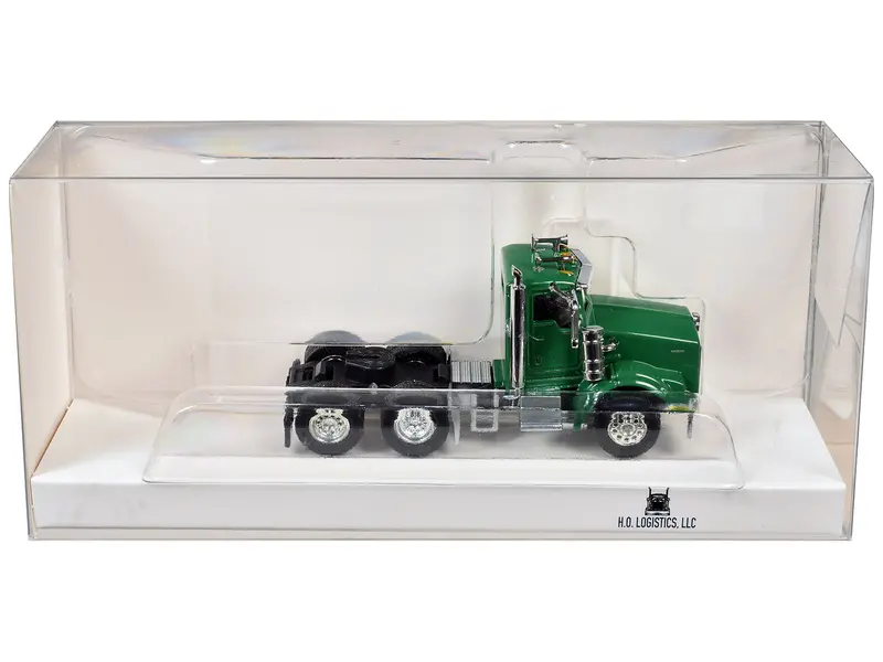 Kenworth T800 Day Cab Green 1/87 (Ho) Scale Plastic Model Car By Ho Logistics 1
