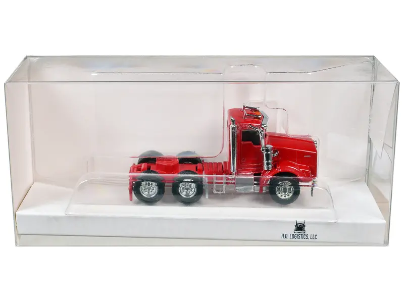 Kenworth T800 Day Cab Red 1/87 (Ho) Scale Plastic Model Car By Ho Logistics 1