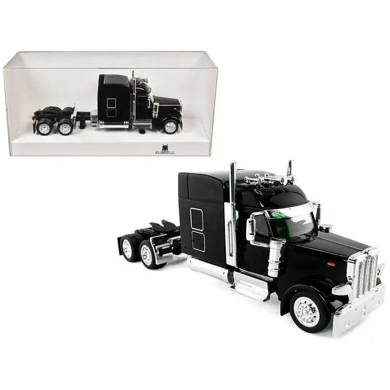 Kenworth W990 3-Axel Day Cab Blue Metallic 1/87 (Ho) Plastic Model Car By Ho Logistics 1