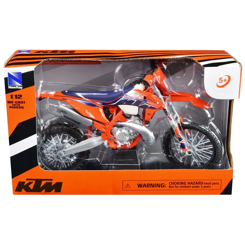 Ktm 300 Exc-Tpi Enduro Dirt Bike Motorcycle Orange 1/12 Diecast Model By New Ray 1