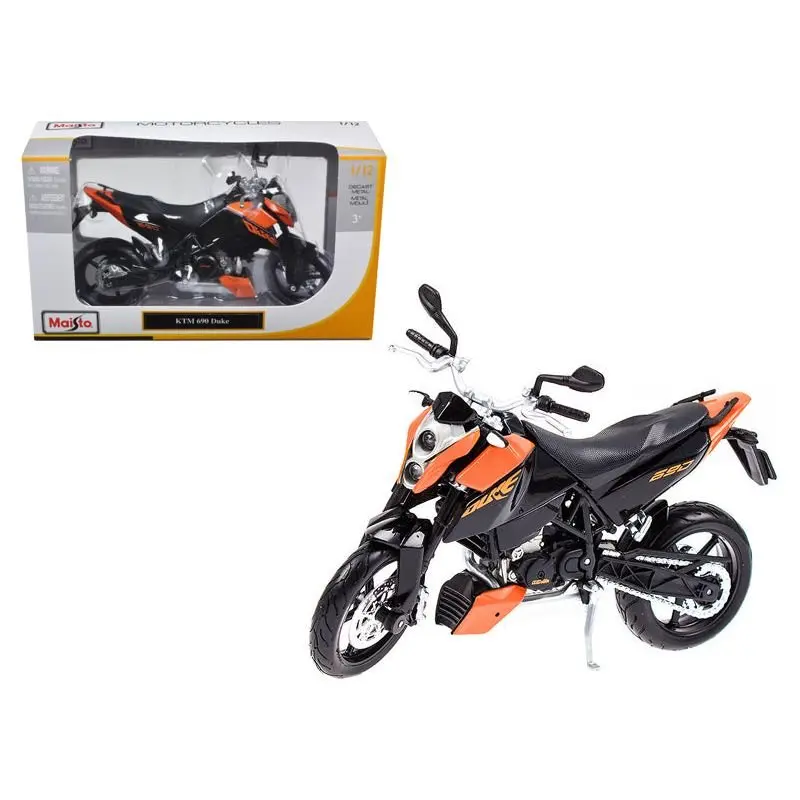 Ktm 690 Duke Orange And Black 1/12 Diecast Motorcycle Model By Maisto 1