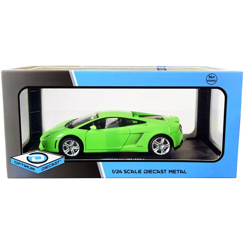 Lamborghini Gallardo Lp560-4 Bright Green 1/24 Diecast Model Car By Optimum Diecast 1