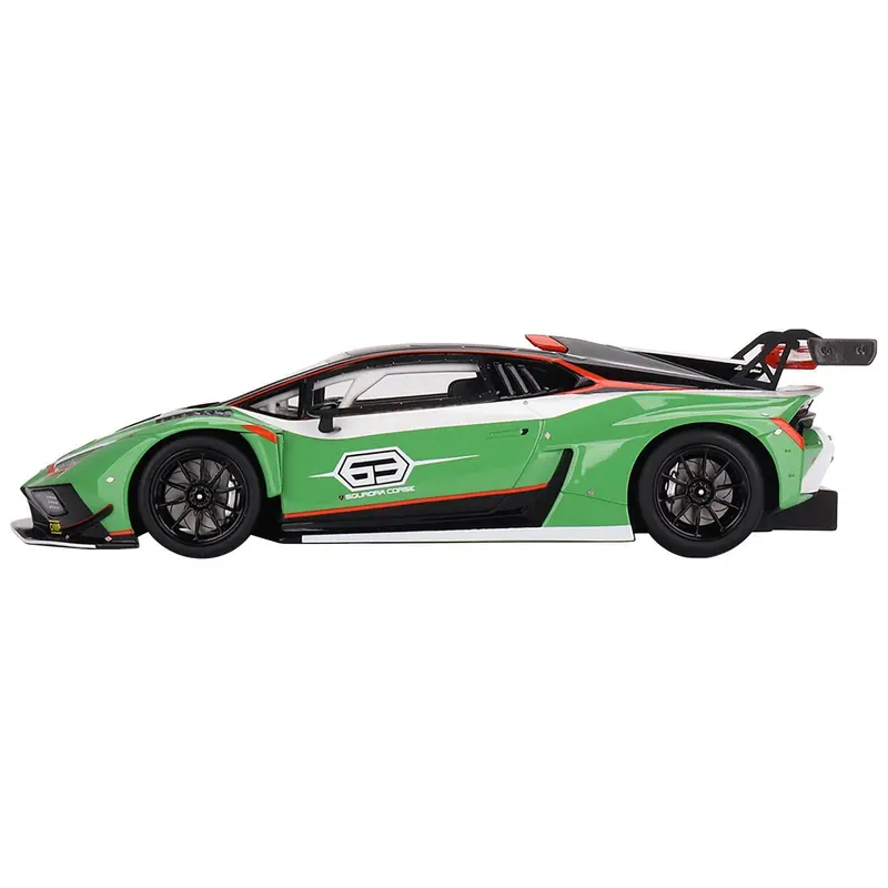 Lamborghini Huracan Gt3 Evo2 "Squadra Corse" Presentation Version Green 1/18 Model Car By Top Speed 1