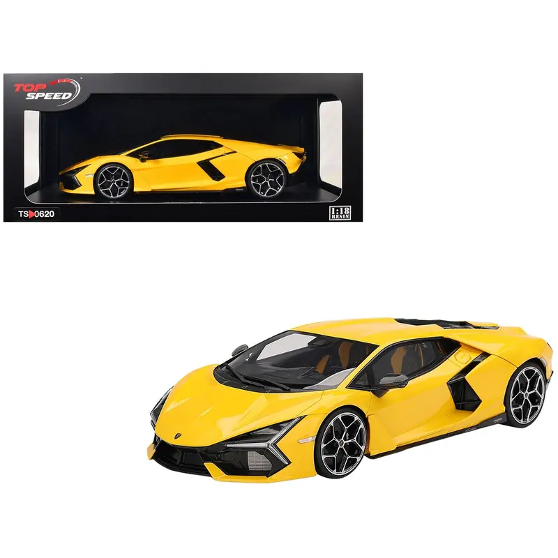 Lamborghini Revuelto Giallo (Yellow) 1/18 Model Car By Top Speed 1