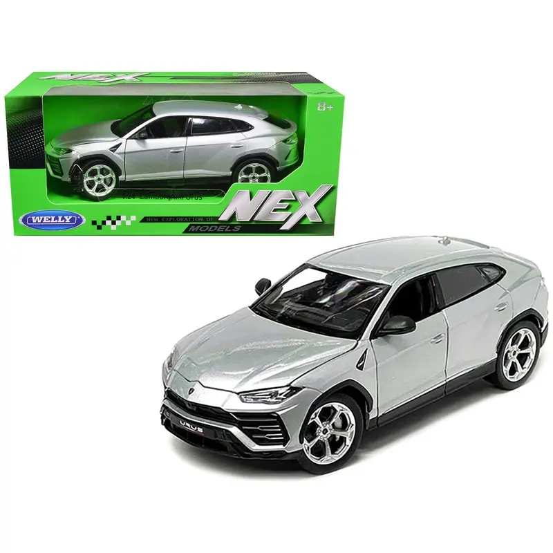 Lamborghini Urus Gray Metallic "Nex Models" 1/24 Diecast Model Car By Welly 1