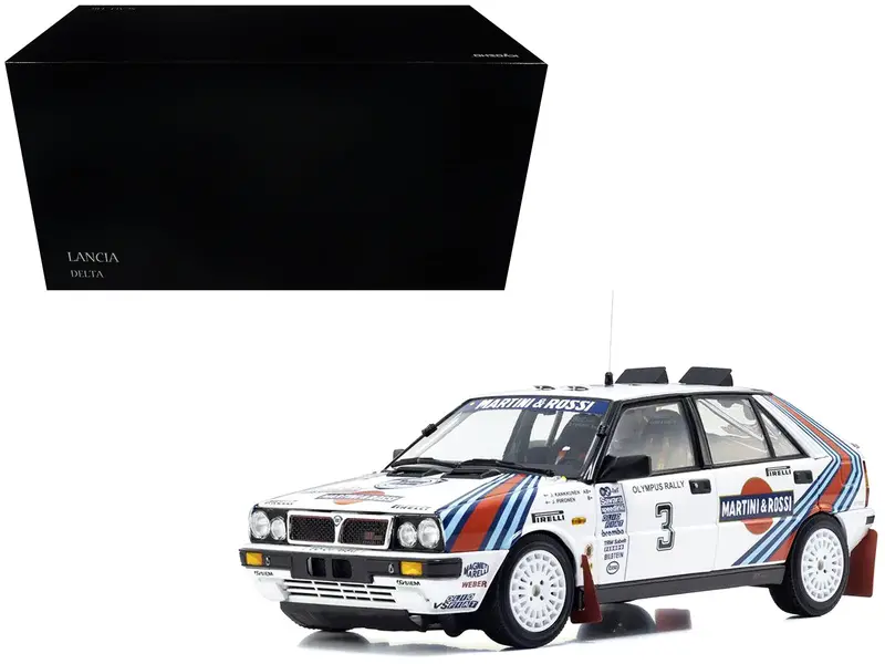 Lancia Delta Hf 4Wd #3 Juha Kankkunen - Juha Piironen "Martini Racing" Winner "Olympus Rally" (1987) 1/18 Diecast Model Car By Kyosho 1