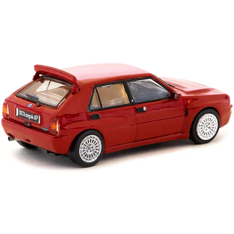 Lancia Delta Hf Integrale Red "Road64" Series 1/64 Diecast Model Car By Tarmac Works 1