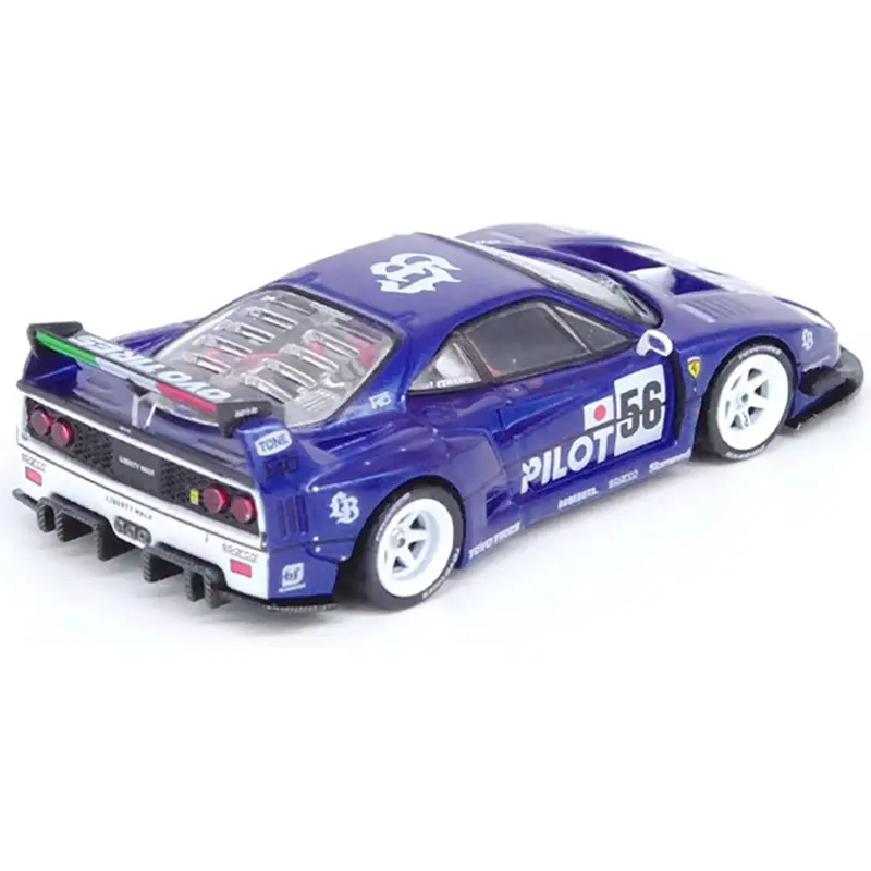Lbwk (Liberty Walk) F40 #56 Blue "Tokyo Auto Salon 2024" 1/64 Diecast Model Car By Inno Models 1