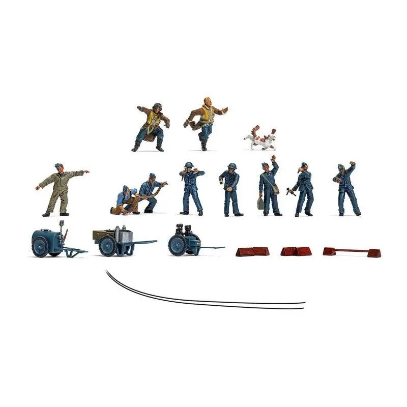 Level 1 Model Kit Wwii Raf Ground Crew Figure And Accessory Set 1/48 Plastic Model Kit By Airfix 1
