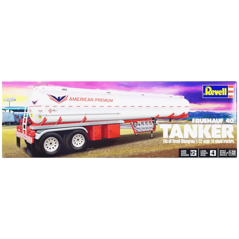 Level-4-Model-Kit-Fruehauf-40-Tanker-Trailer-1-32-Scale-Model-By-Revell 1