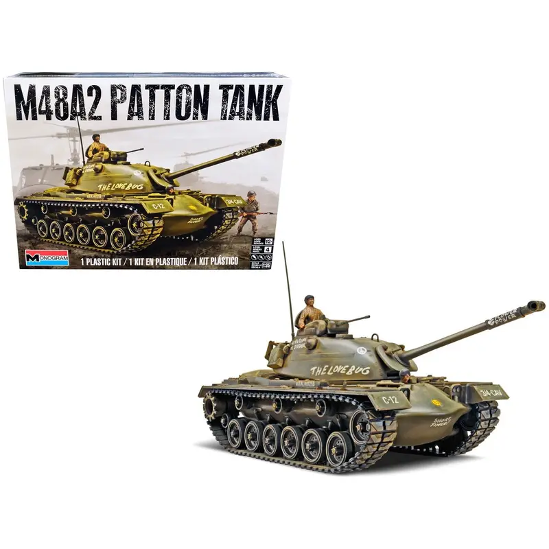 Level 4 Model Kit M48a2 Patton Tank 1/35 Scale Model By Revell 1