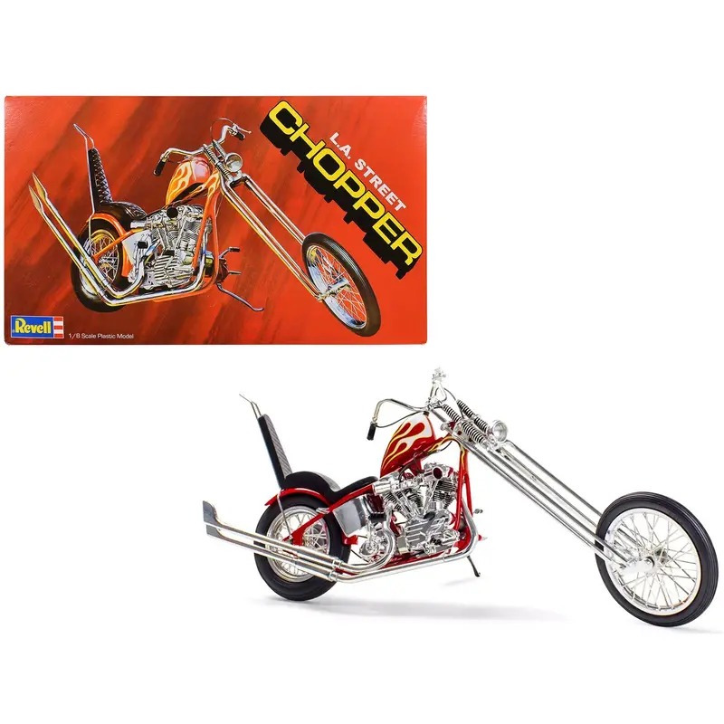 Level-5-Model-Kit-La-Street-Chopper-Motorcycle-1-8-Scale-Model-By-Revell 1