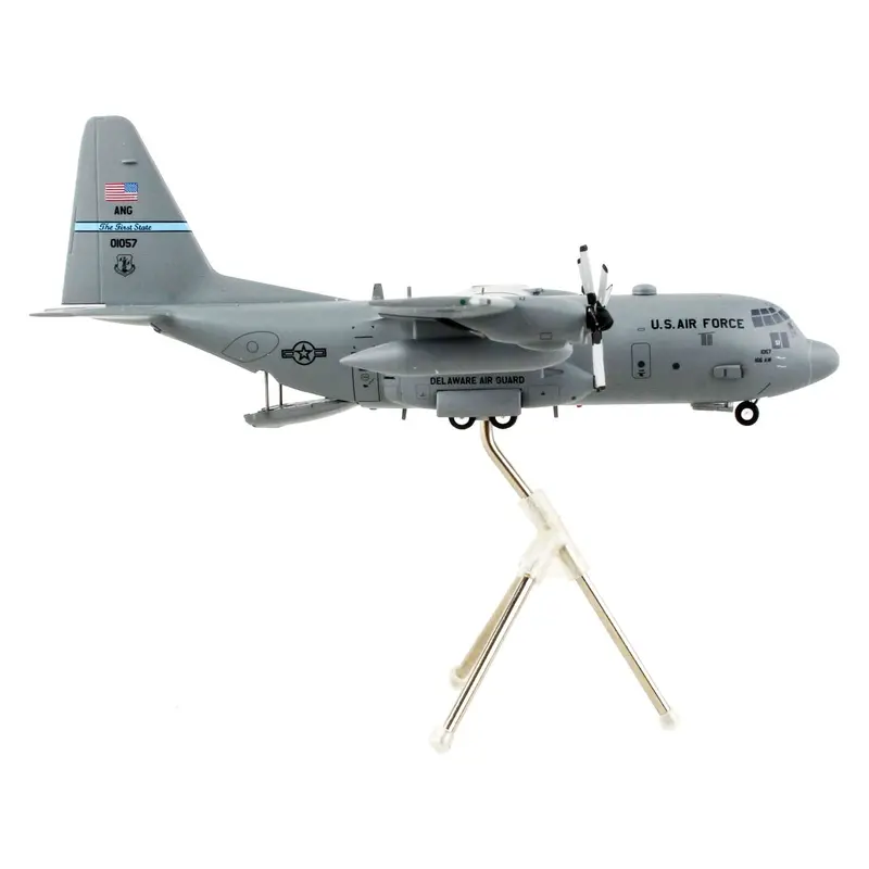 Lockheed C-130H Hercules Transport Aircraft "Delaware Air National Guard" United States Air Force "Gemini 200" Series 1/200 Diecast Model Airplane By Geminijets 1