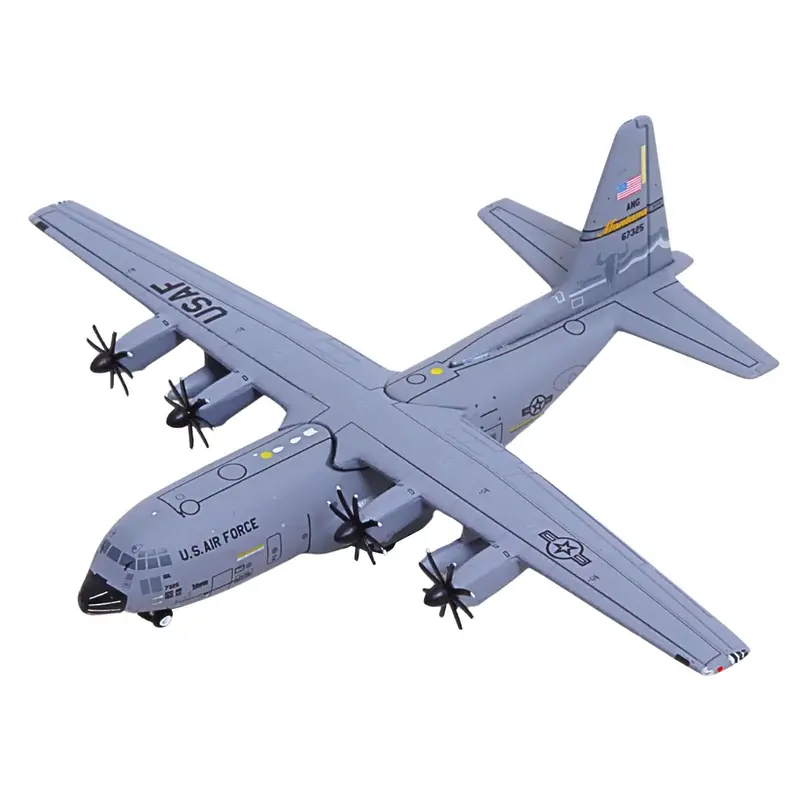 Lockheed C-130H3 Hercules Transport Aircraft "96-7325 120Th Airlift Wing Montana Air National Guard" United States Air Force "Gemini Macs" Series 1/400 Diecast Model Airplane By Geminijets 1
