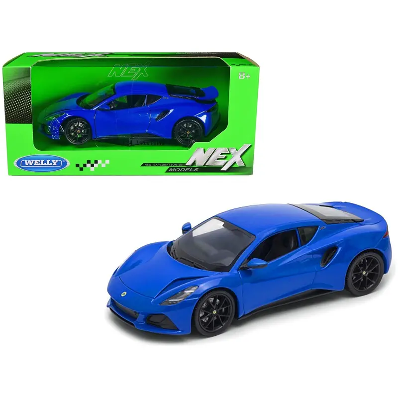 Lotus Emira Blue Metallic "Nex Models" Series 1/24 Diecast Model Car By Welly 1
