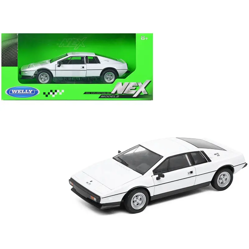 Lotus Esprit S2 Type 79 White "Nex Models" Series 1/24 Diecast Model Car By Welly 1